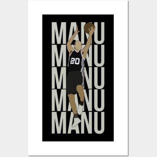 Manu Ginobili - San Antonio Spurs Posters and Art